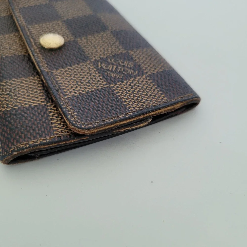 Louis Vuitton 6 Key Holder Damier Ebene Brown Canvas Wallet CT0044 France
